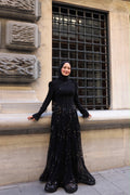Luna Esila Abiye -Siyah
