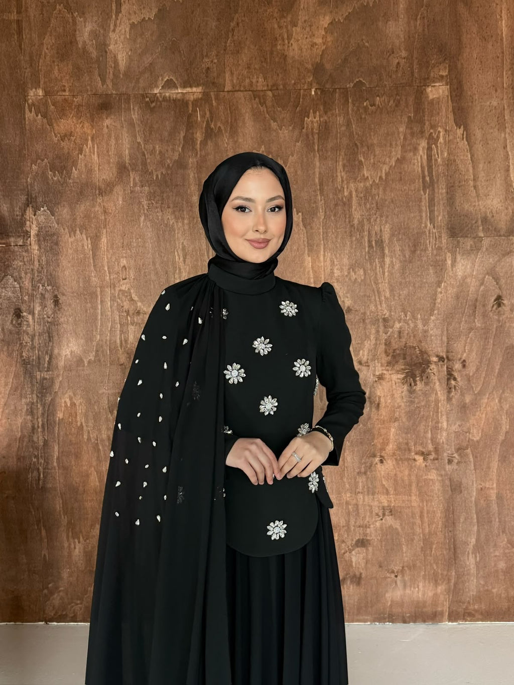 Luna zerafet elbisesi-Siyah