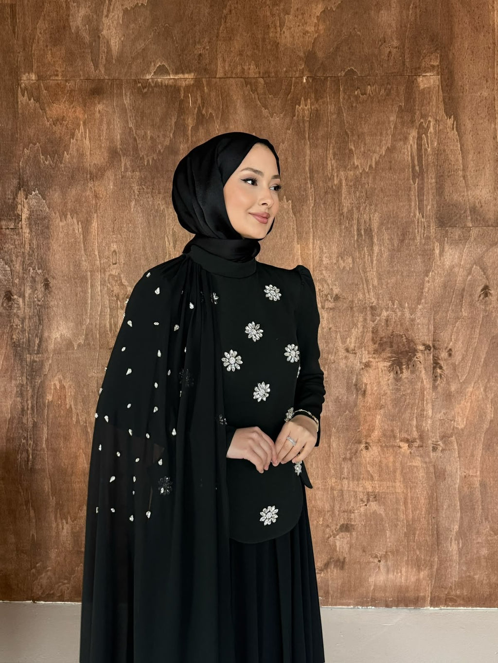 Luna zerafet elbisesi-Siyah