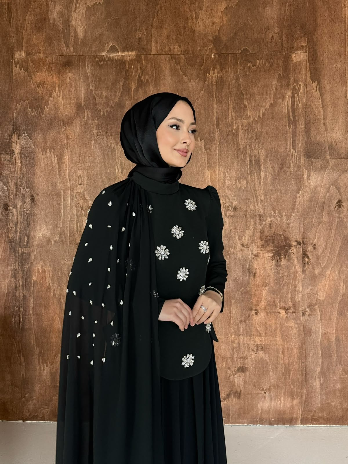 Luna zerafet elbisesi-Siyah